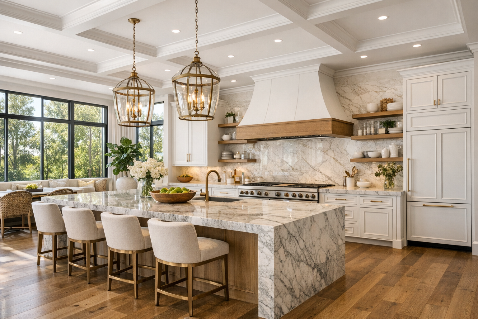 Luxury Kitchen with Natural Light